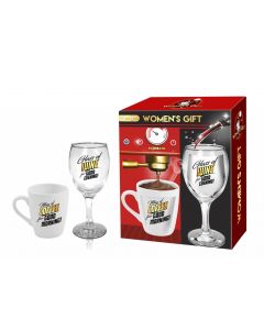 Women's gift coffee and beer