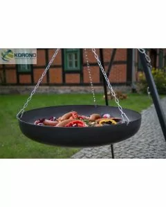Stalen wok voor bbcooking ##
